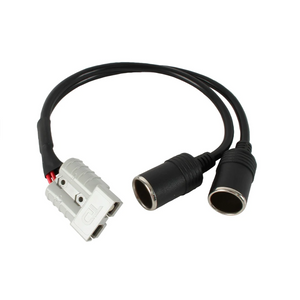 WILDTRAK 50A ANDERSON STYLE CONNECTOR TO TWIN 12V SOCKETS 30CM 8AWG