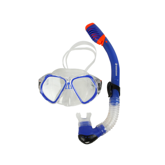 WILDTRAK MASK SNORKEL SET CHELLY KIDS PVC BLUE 