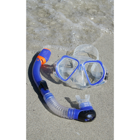 WILDTRAK MASK SNORKEL SET NINGALOO KIDS YELLOW 