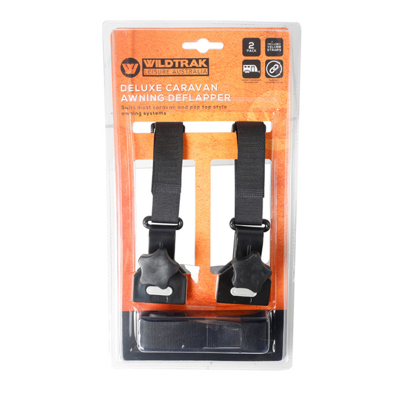 Load image into Gallery viewer, WILDTRAK DEFLAPPER CARAVAN AWNING STRAP 5CM SET OF 2
