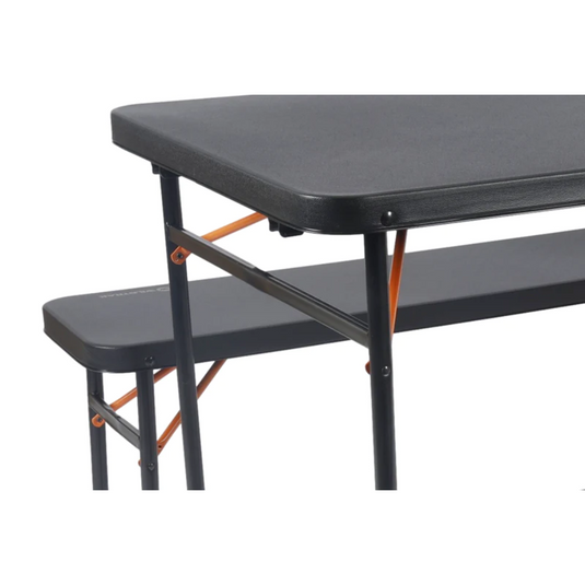 WILDTRAK TABLE 3PCE BENCH SET 102CM BLACK
