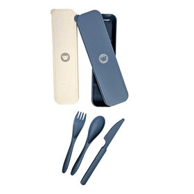 WILDTRAK WHEAT STRAW 4PK CUTLERY SET IN CASE