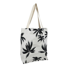 GOOD VIBES BEACH BAG WITH INNER POCKET ZIP CLOSURE HAVANA
