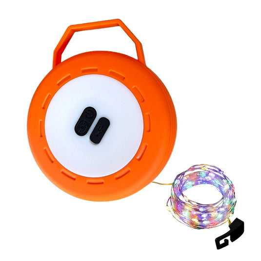 WILDTRAK STRING LIGHTS 10M WITH WINDER 200L 3000MAH MULTI COLOUR