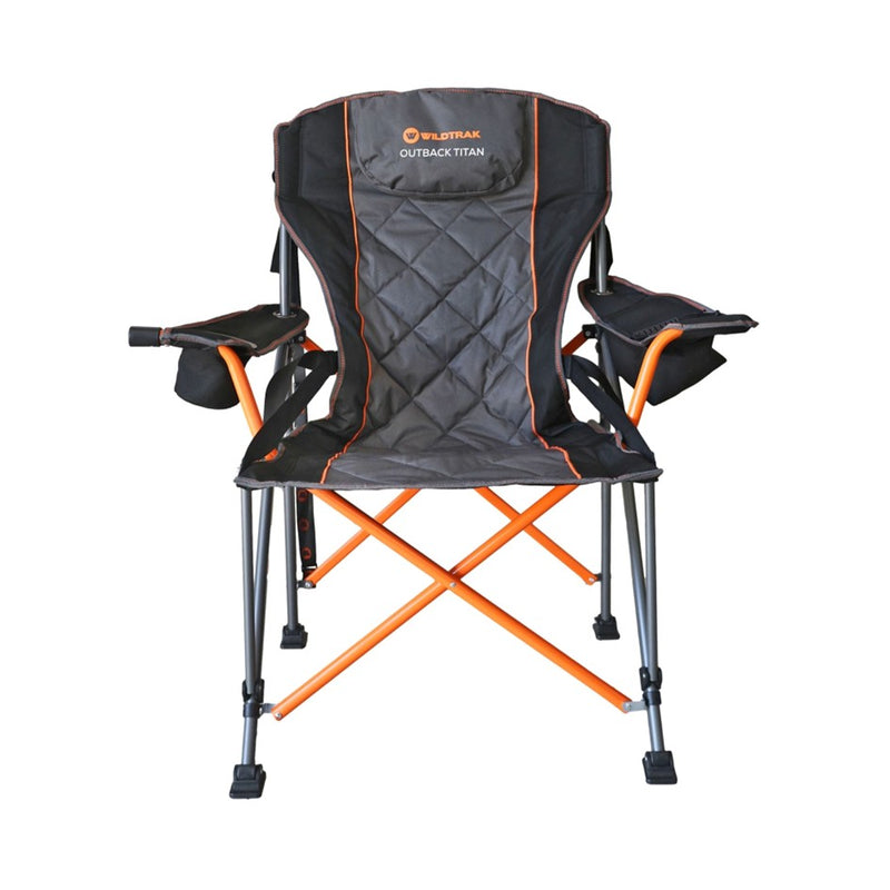 Load image into Gallery viewer, WILDTRAK OUTBACK TITAN DELUXE 300KG LUMBAR CAMP CHAIR
