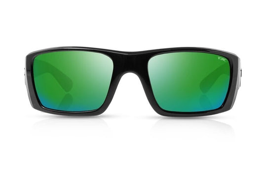 TONIC RISE [FRAME:GLOSS BLACK LENS:GREEN MIRROR]