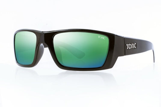 TONIC RISE [FRAME:GLOSS BLACK LENS:GREEN MIRROR]