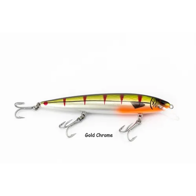 Load image into Gallery viewer, RAPTOR LURES PATRIOT 6&quot; [SZ:+3 CLR:GOLD CHROME]
