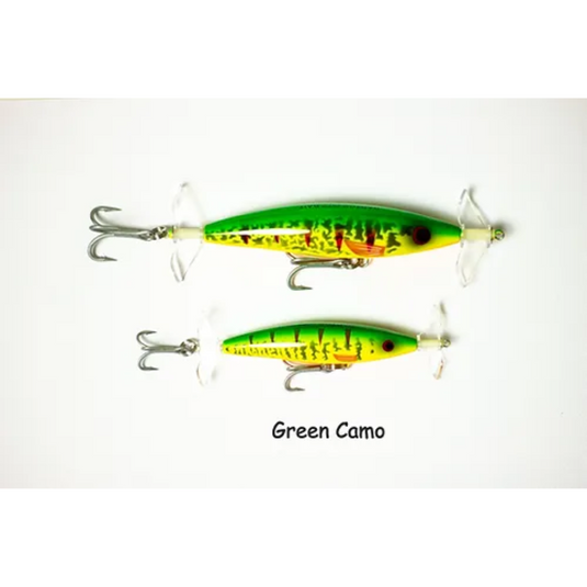 RAPTOR LURES FIZZ BAIT [SZ:115MM CLR:GREEN CAMO]