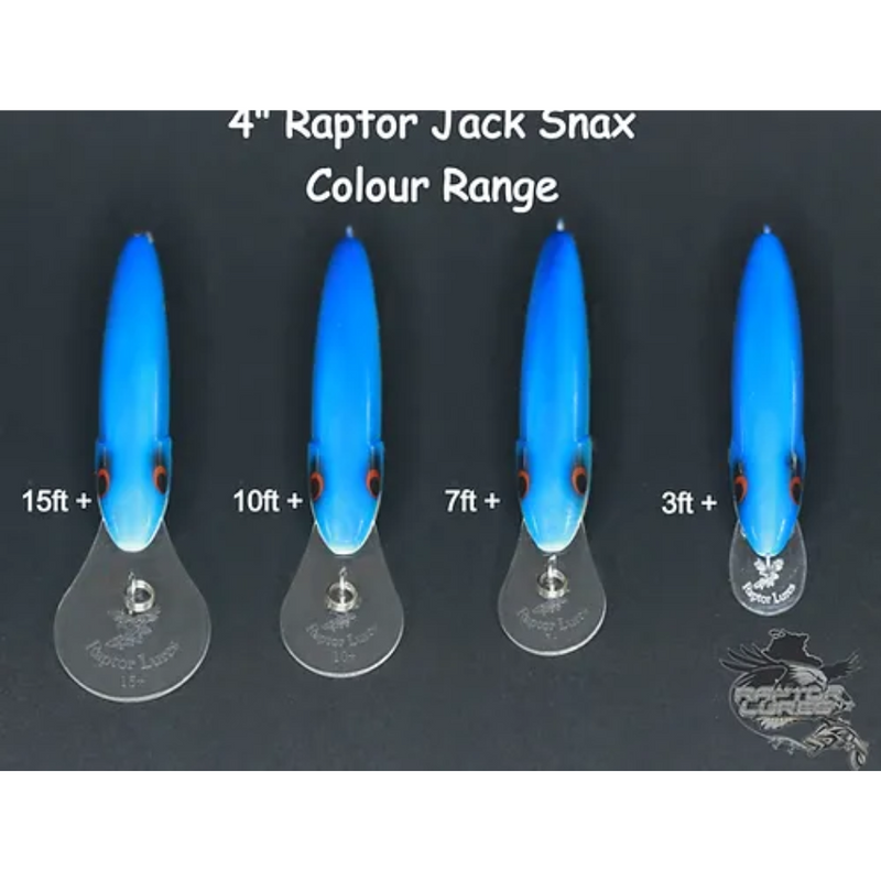 Load image into Gallery viewer, RAPTOR LURES JACK SNAX 4" [SZ:+3 CLR:BLACK CHROME]
