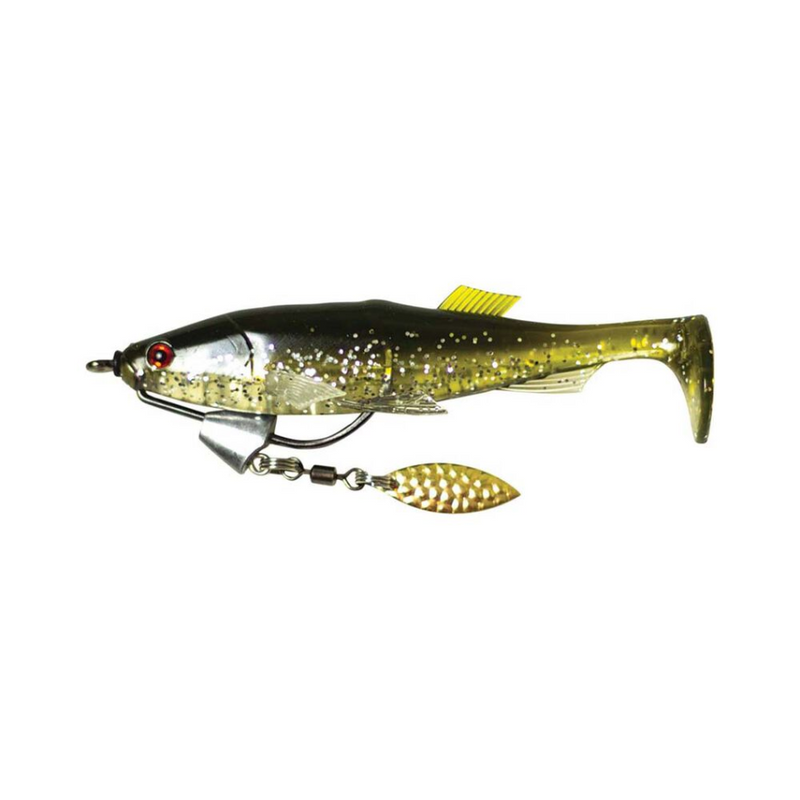 Load image into Gallery viewer, RAPTOR LURES KAMIKAZE 5" [CLR:OLIVE SPARKLE]

