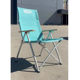 DRIFTA STOCKTON DELUXE RECLINING CAMP CHAIR TEAL