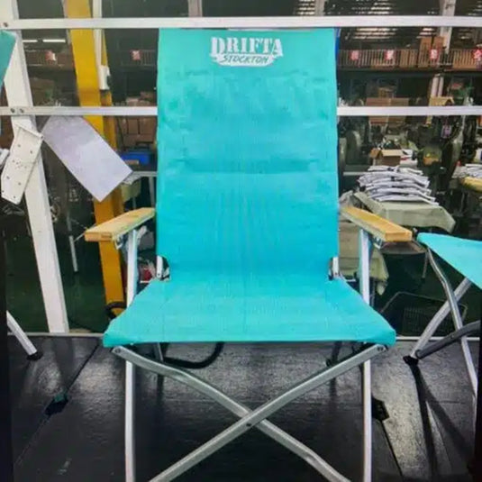 DRIFTA STOCKTON DELUXE RECLINING CAMP CHAIR TEAL