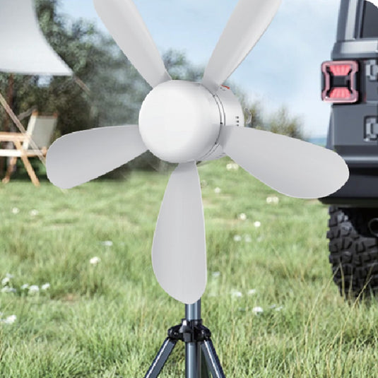 FANTASTIC 12V LED CEILING FAN PORTABLE RECHARGEABLE LITHIUM 