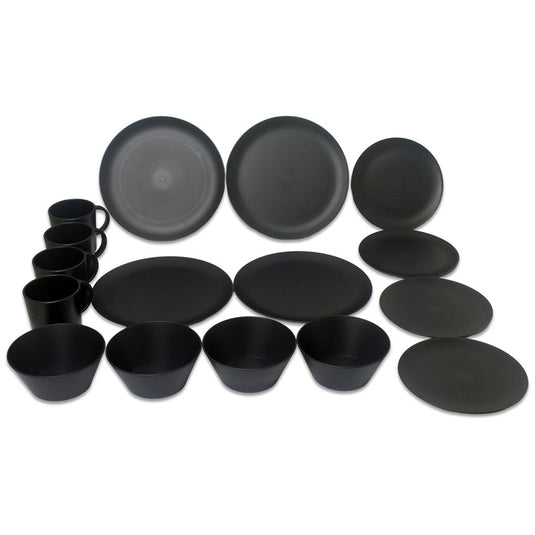 ROYAL RPET 16PCE DINNER SET GRANITE