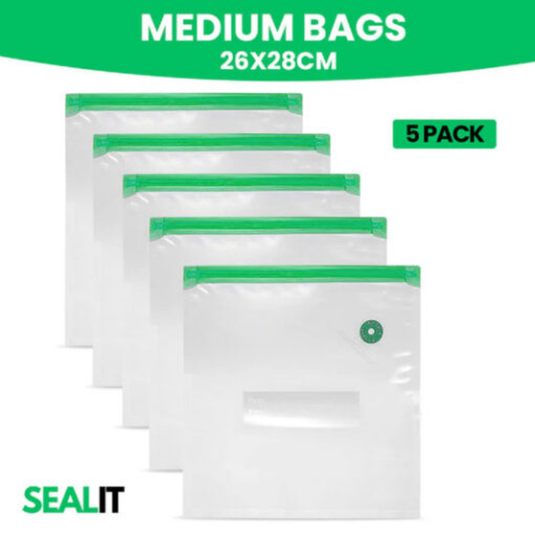 SEAL IT EXTRA BAGS MEDIUM 5PCE