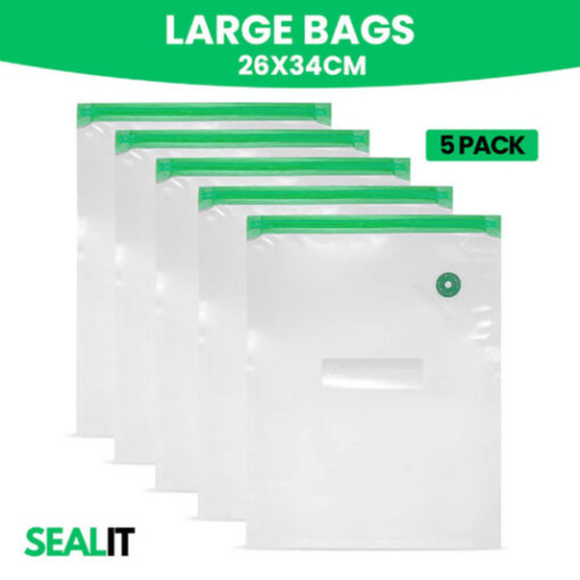 SEAL IT EXTRA BAGS LARGE 5PCE