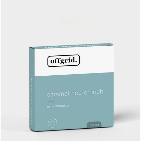 OFFGRID MILK CHOCLATE CARAMEL AND RICE 65 GRAMS