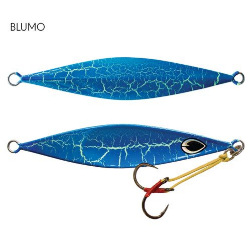 Load image into Gallery viewer, BLACK MAGIC FLIPPER JIG [SZ:150G CLR:BLUMO]
