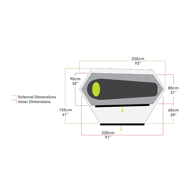 Load image into Gallery viewer, ZEMPIRE MONO 1 PERSON HIKING TENT
