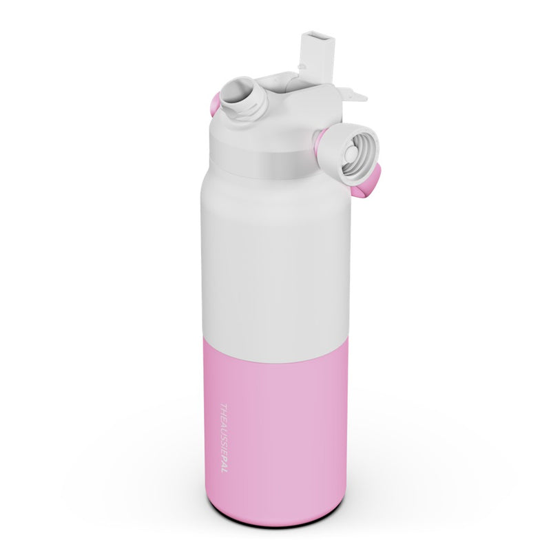 Load image into Gallery viewer, AUSSIE PAL INSULATED WATER BOTTLE 1L [CLR:PINK LAYERS]
