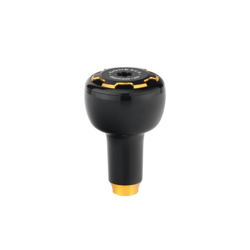 Load image into Gallery viewer, GOMEXUS 30MM ALUMINIUM KNOB [CLR:BLACK &amp; GOLD] 
