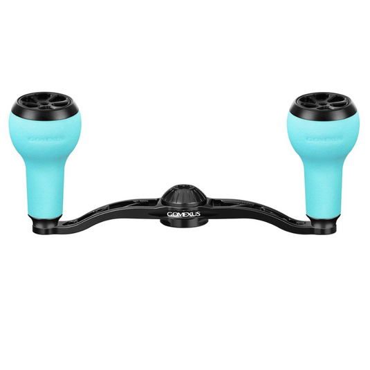 GOMEXUS 120MM ALUMINIUM BAITCAST HANDLE TPE 27MM [SZ:8X5 CLR:BLUE]