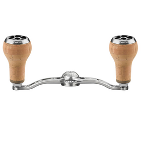 GOMEXUS 120MM ALUMINUM BAITCAST HANDLE CORK 27MM [SZ:8X5  CLR:SILVER]