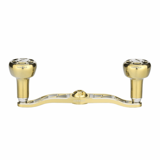 GOMEXUS 120MM ALUMINIUM BAITCAST HANDLE TITANIUM 30MM KNOB 8X5 GOLD