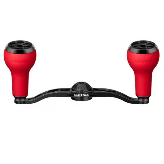 GOMEXUS 100MM ALUMINIUM BAITCAST HANDLE TPE 27MM [SZ:7X4 BLACK CLR:RED]