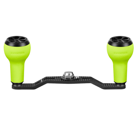 GOMEXUS 100MM CARBON FIBRE BAITCAST HANDLE TPE 27MM [SZ:8X5 CLR:GREEN]