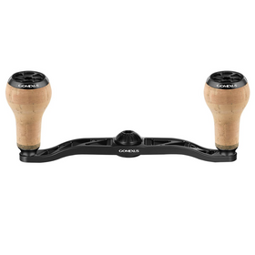 GOMEXUS 100MM ALUMINIUM BAITCAST HANDLE CORK 27MM [SZ:7X4  CLR:BLACK]