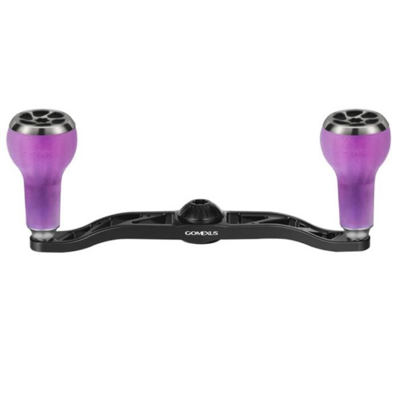 Load image into Gallery viewer, GOMEXUS 100MM ALUMINIUM BAITCAST HANDLE TPE 27MM [SZ:7X4 BLACK CLR:COLOUR CHANGE PURPLE]
