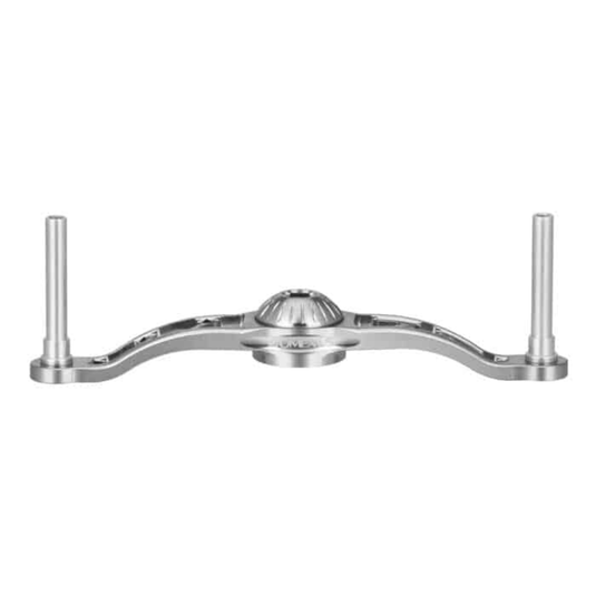 GOMEXUS 100MM ALUMINIUM BAITCAST HANDLE [SZ:7X4  CLR:SILVER]