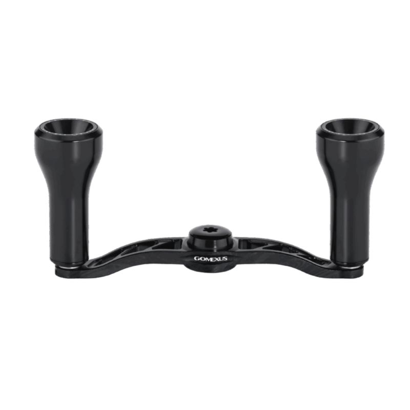 Load image into Gallery viewer, GOMEXUS 100MM ALUMINIUM BAITCAST HANDLE EXQUISITELY ENGRAVED CNC KNOB 24MM [SZ:8X5  CLR:BLACK]
