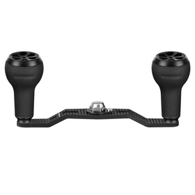 GOMEXUS 100MM CARBON FIBRE BAITCAST HANDLE TPE 27MM [SZ:8X5 CLR:BLACK]