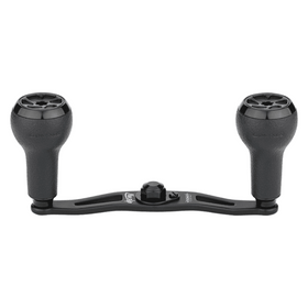GOMEXUS 100MM ALUMINIUM/ALLOY BAITCAST HANDLE TPE 27MM [SZ:8X5 CLR:BLACK]