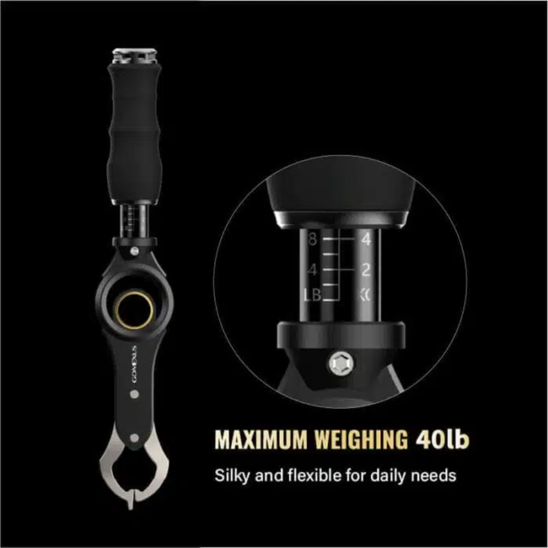 Load image into Gallery viewer, GOMEXUS ALUMINIUM FISH GRIPPER WITH SCALE [CLR:GOLD]
