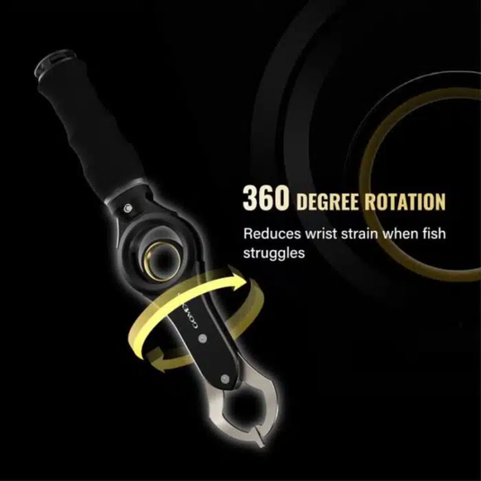 GOMEXUS ALUMINIUM FISH GRIPPER WITH SCALE [CLR:GOLD]