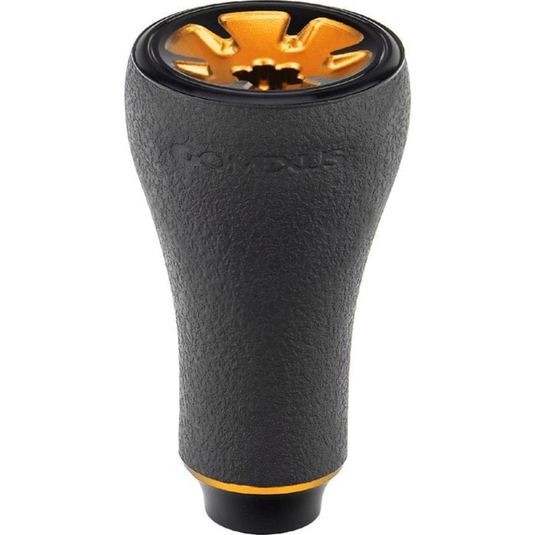GOMEXUS 20MM TPE REEL POWER KNOB [CLR:BLACK & GOLD]