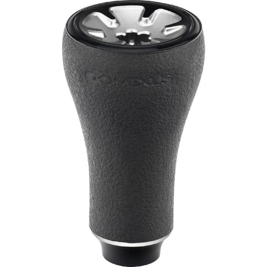 GOMEXUS 20MM TPE REEL POWER KNOB [CLR:BLACK & SILVER]