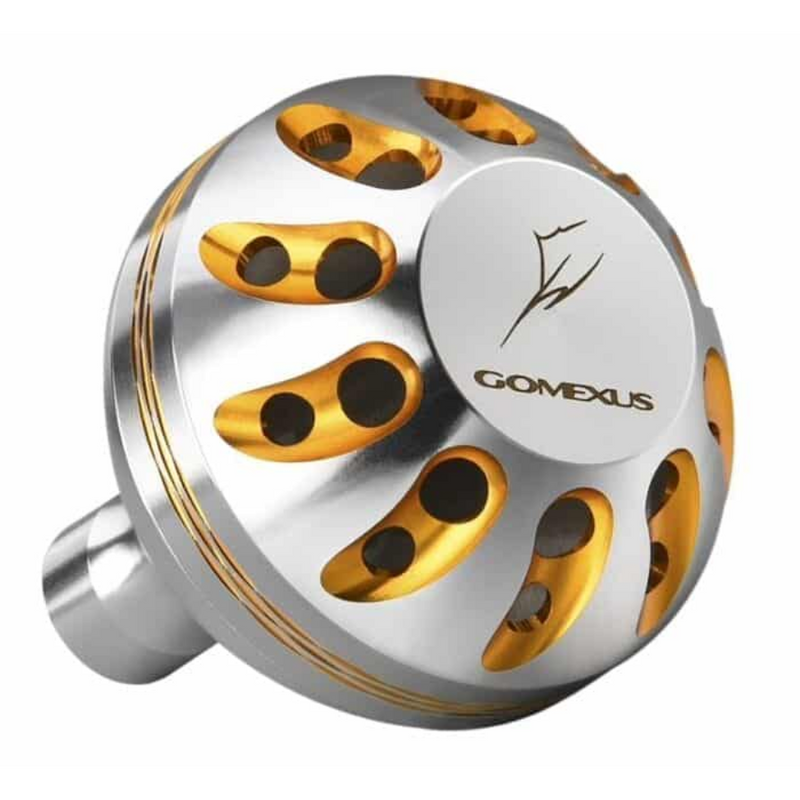 Load image into Gallery viewer, GOMEXUS ALUMINIUM POWER KNOB [SZ:38MM CLR:SILVER &amp; GOLD]
