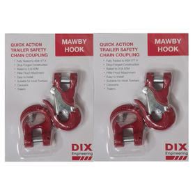 MAWBY HOOK AS4177.4 3.5T ATM RATED TOWING HOOK - PAIR